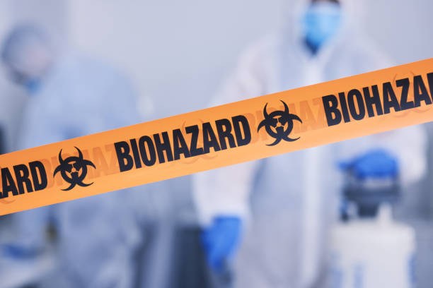Professional Biohazard Cleanup technician working in Port Orford, OR